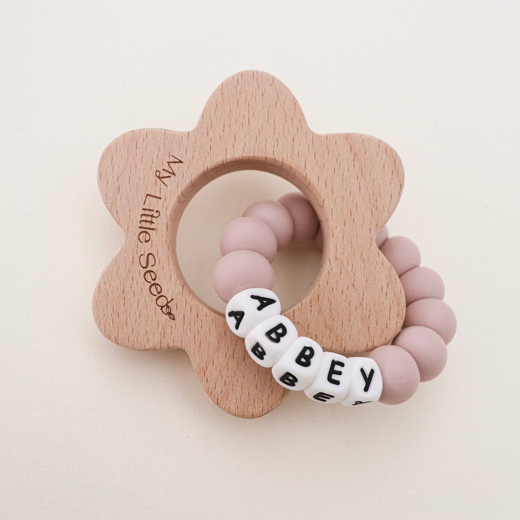 WILDFLOWER PERSONALISED teether