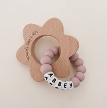 Load image into Gallery viewer, WILDFLOWER PERSONALISED teether
