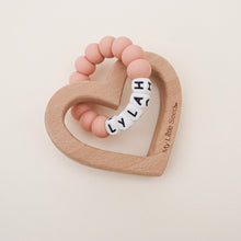 Load image into Gallery viewer, HEART PERSONALISED teether
