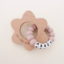 Load image into Gallery viewer, WILDFLOWER PERSONALISED teether
