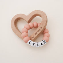 Load image into Gallery viewer, HEART PERSONALISED teether
