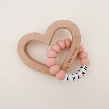 Load image into Gallery viewer, HEART PERSONALISED teether
