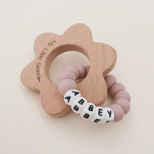 Load image into Gallery viewer, WILDFLOWER PERSONALISED teether
